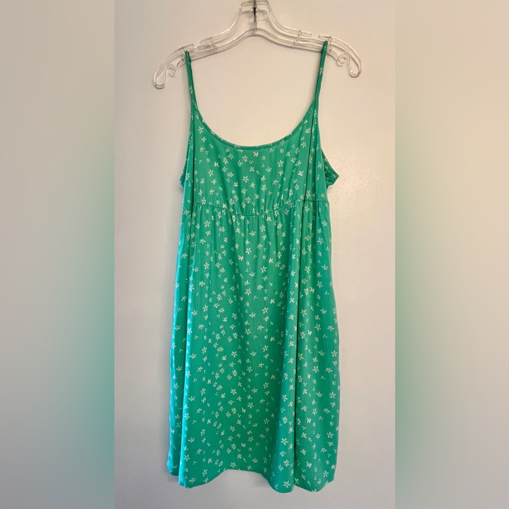 Wild Fable Green Floral Dress with pockets size M